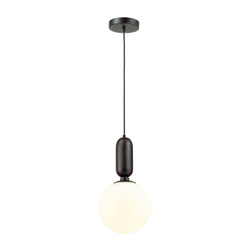 4668/1 PENDANT ODL20 393 черный/белый Подвес E27 1*40W (тип лампы СВЕЧА) 220V OKIA
