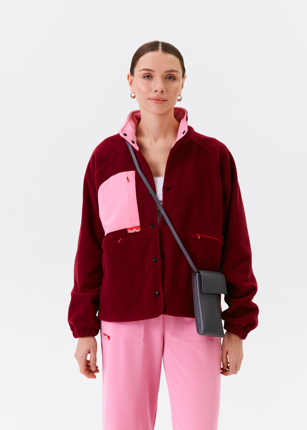 Куртка медицинская женская Аттакай, бордо