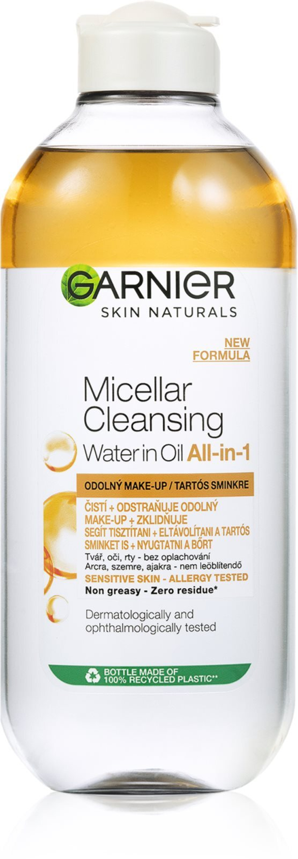 Garnier Skin Naturals - Двухфазная мицеллярная жидкость 3 в 1 /   400  ml  / GTIN 3600541744547