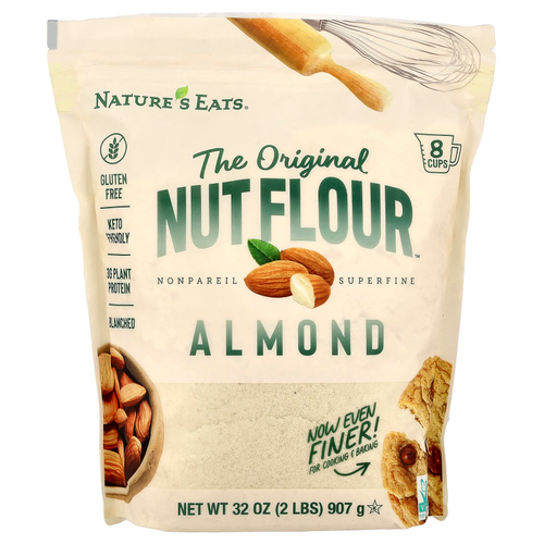 Nature's Eats, Nut Flour™, с миндальным вкусом, 907 г (32 унции)