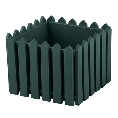 Кашпо Лардо квадратное среднее (темно-зеленый)