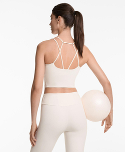 Oysho Майка Comfortlux с кольцами, экрю