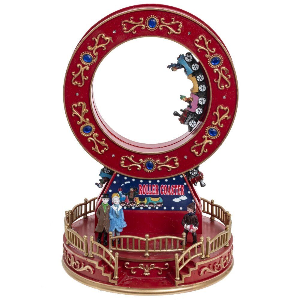 GAEM Фигурка декоративная "Рождество" (4 мелодии, подсвет, движ, 3xAA н/п, +USB), L19 W19 H28 см