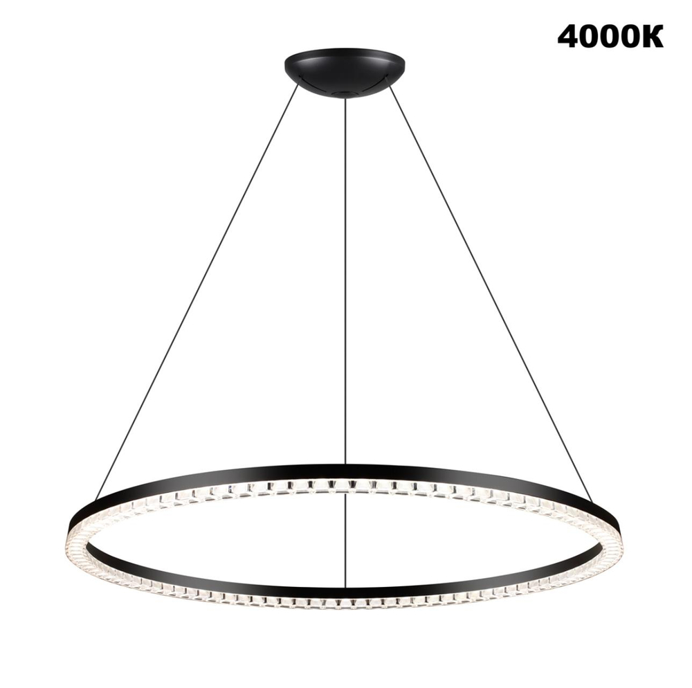 359711 LEDO NT25 000 черный Светильник подвесной диммир. со сменой цв.темпер. (пульт ДУ/прилож. Smart Life) IP20 LED 70W 220-240V 1800-4000К MONILE