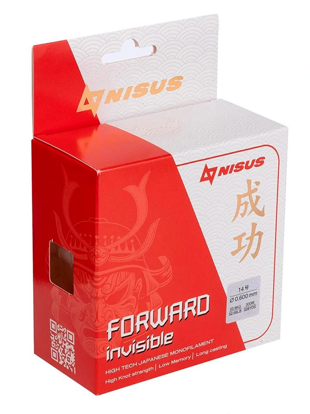 Леска для рыбалки Nisus FORWARD Invisible Nylon Transparent 0,286mm/300m (N-FI-0286-300)