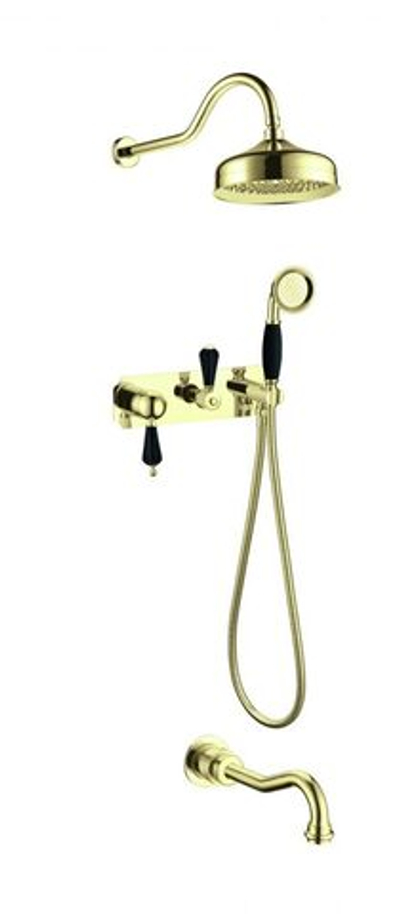 Смеситель для ванны встроенный Boheme Tradizionale NERO 258