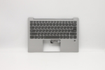 Верхняя панель с клавиатурой (топкейс) для ноутбука Lenovo Yoga S730-13IWL / IML с подсветкой, серая , раскладка - русская (5CB0S72880)