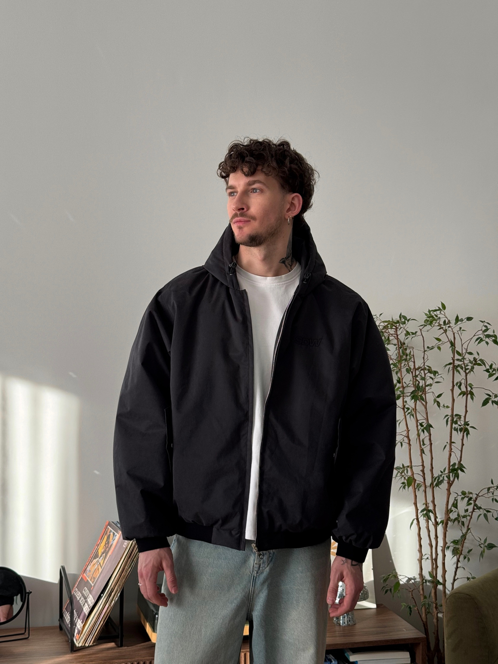 Jacket Peach Black