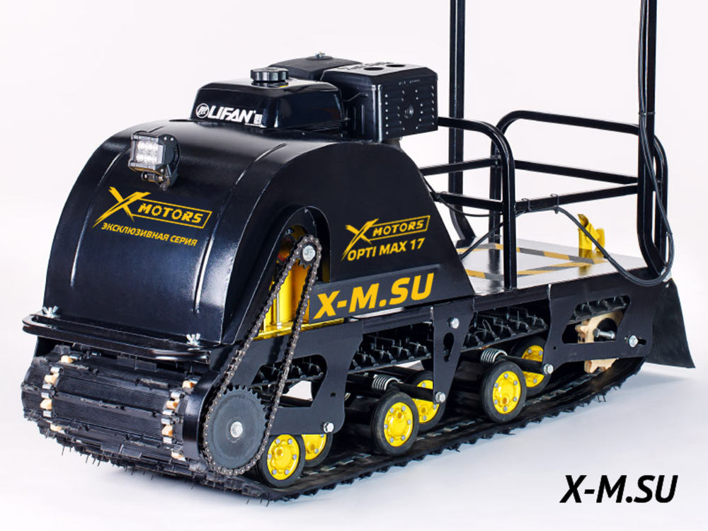 Мотобуксировщик X-MOTORS OPTI MAX 19 л.с с подогревом ручек