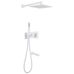 Душевая система ABBER Daheim AF8217W скрытого монтажа с изливом, белая матовая