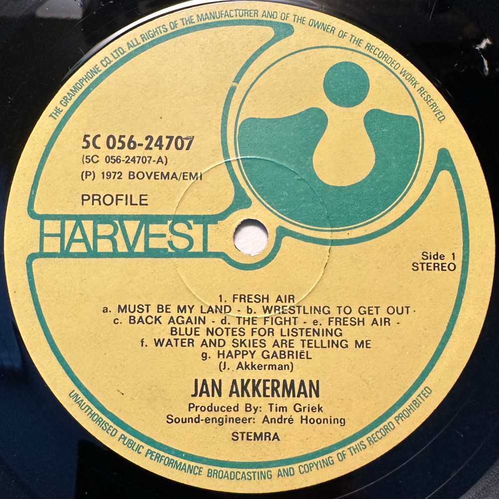 Jan Akkerman - Profile (Голландия 1972г.)