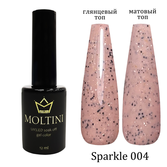 Гель-лак Moltini “Sparkle” 004, 12 ml