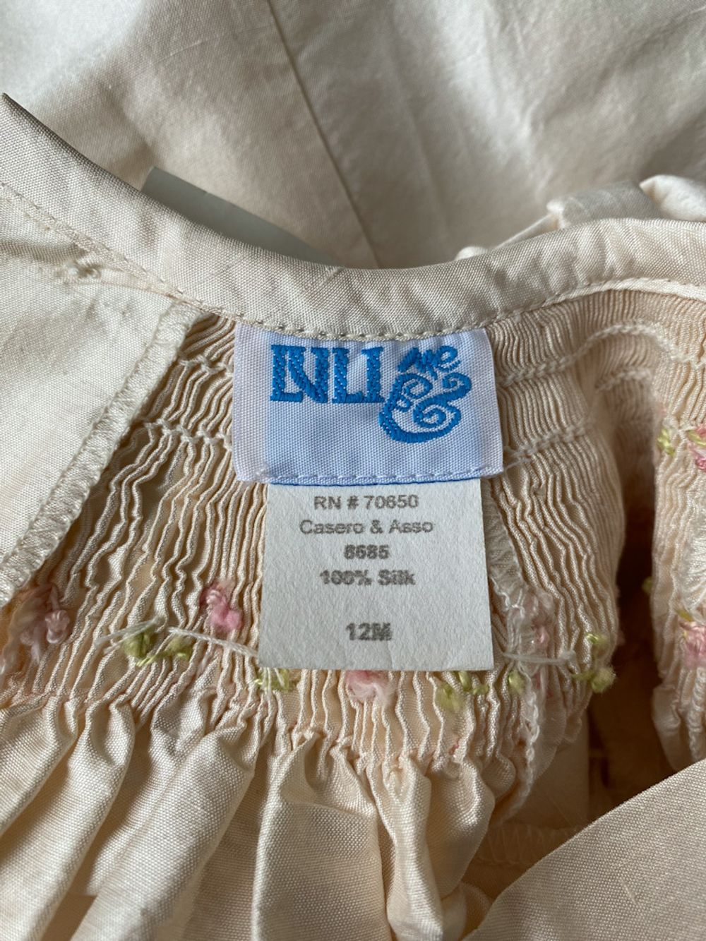 Новое шелковое платье Lvli Me, 80