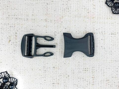 Фастекс усиленный, ш. 2,5 см, чёрный