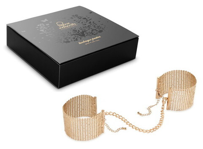 Дизайнерские золотые фиксаторы для рук Desir Metallique (Цвет: золотой)