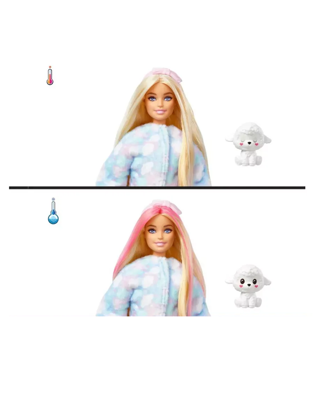 Барби Cutie Reveal HKR03, кукла в костюме овечки с сюрпризом и аксессуарами