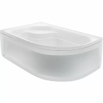 Душевая кабина Мономах XL 120x90x44 С МЗ стекло прозрачное с рисунком мозаика/профиль хром