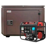 Генератор бензиновый SUNREKA G10000EAX с кожухом Geon 1200 RAL 8019