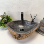 Раковина из речного камня RS63455 (53*39*16) 0122