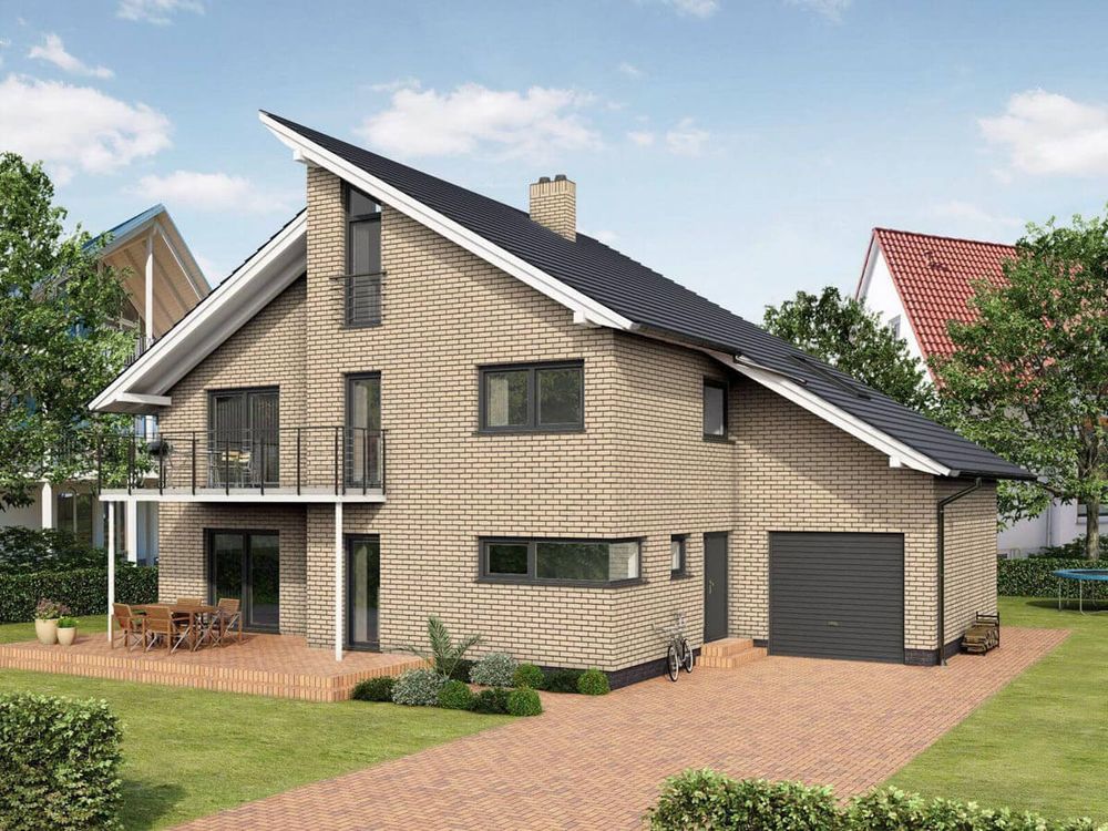 Feldhaus Klinker - R100NF9, Classic Perla Liso, 240x9x71 - Клинкерная плитка для фасада и внутренней отделки