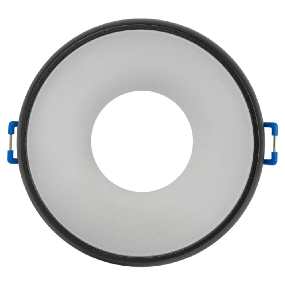 Светильник встраиваемый декоративный ЭРА DK100 BK под лампу MR16 GU5.3 черный