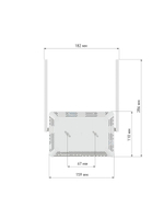 Интернет-центр Netcraze Air (NC-1613) с Mesh Wi-Fi 5 AC1200, 4-портовым Smart-коммутатором и переключателем режима роутер/ретранслятор