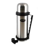 Термос "Биосталь" с узкой горловиной, пробкой с кнопкой и ручкой, 1,5 л