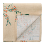 Салфетка сервировочная из хлопка с графичным принтом Обед рябинника russian north, 45х45 см