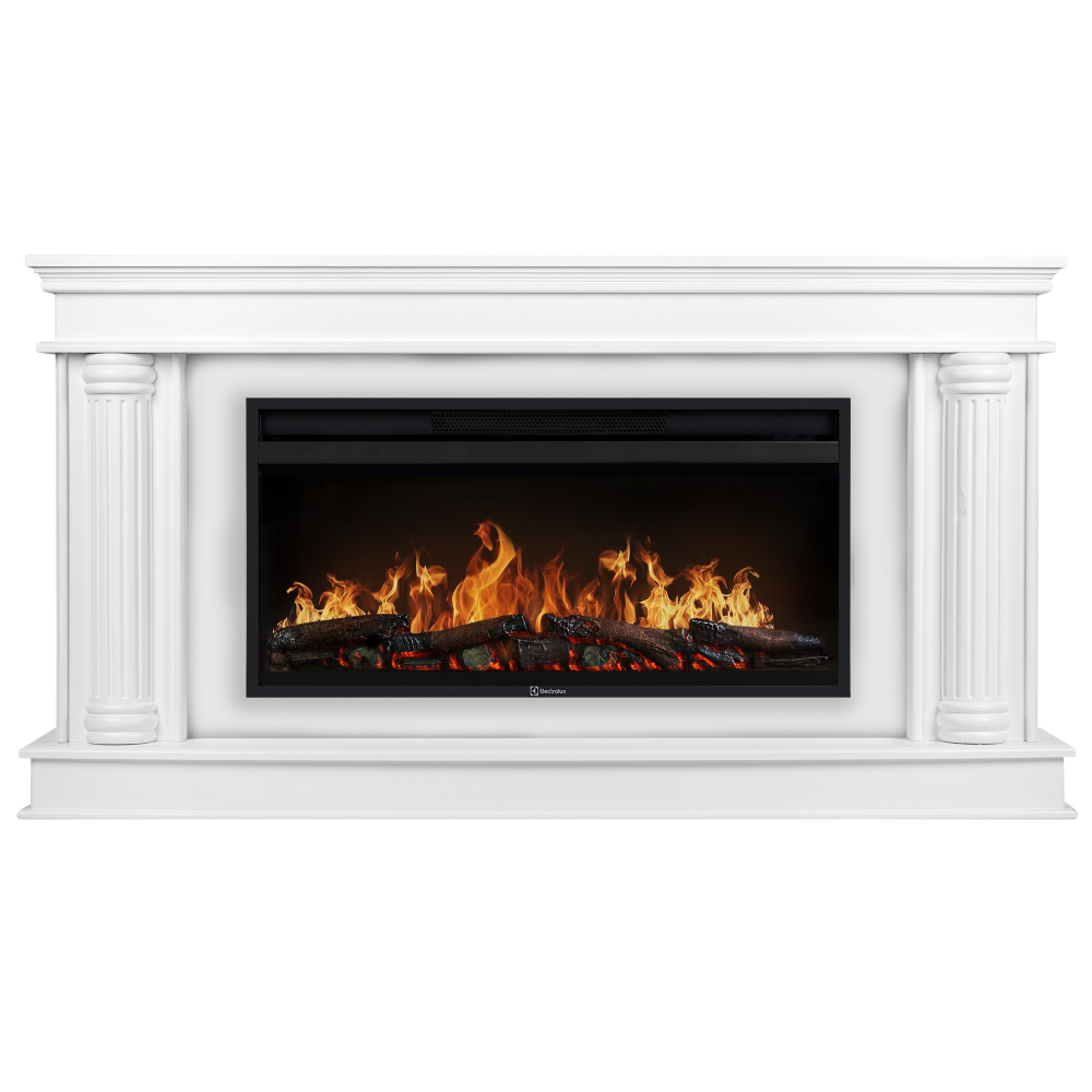 Каминокомплект: Очаг Electrolux EFP/P-4220LS, портал Olympia 42/40/36, белый