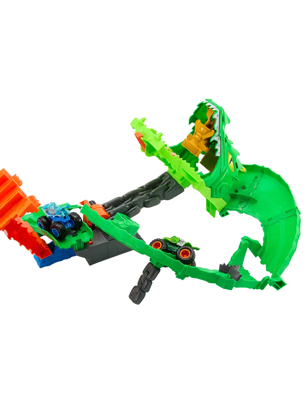Игровой набор Hot Wheels Monster Trucks «Уничтожение Дракона» JFR06 | Hot Wheels Monster Trucks Dragon Demolition 4+