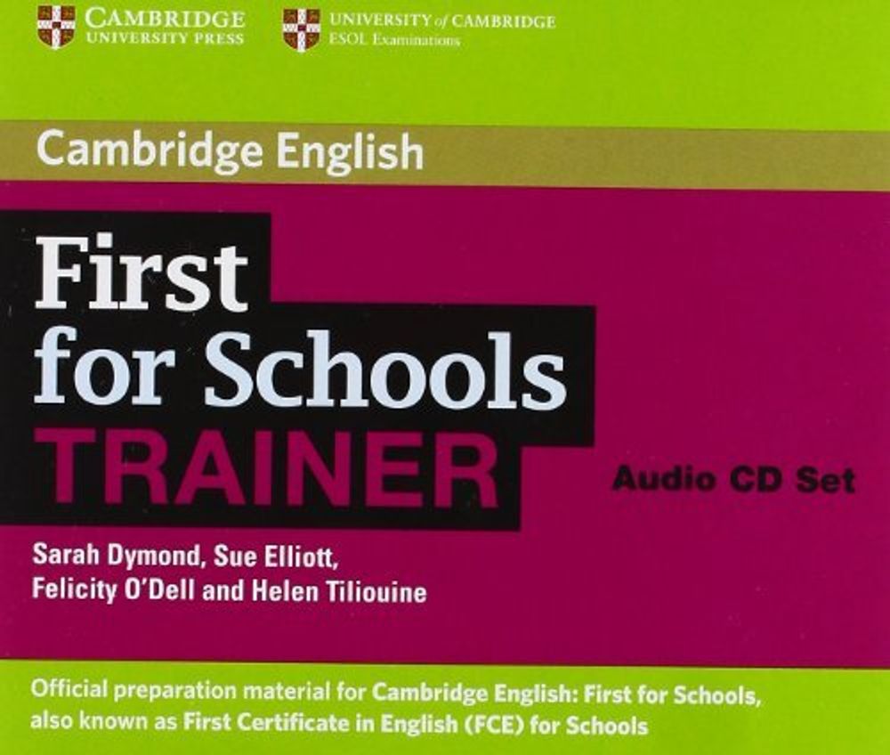 First for Schools Trainer Audio CDs