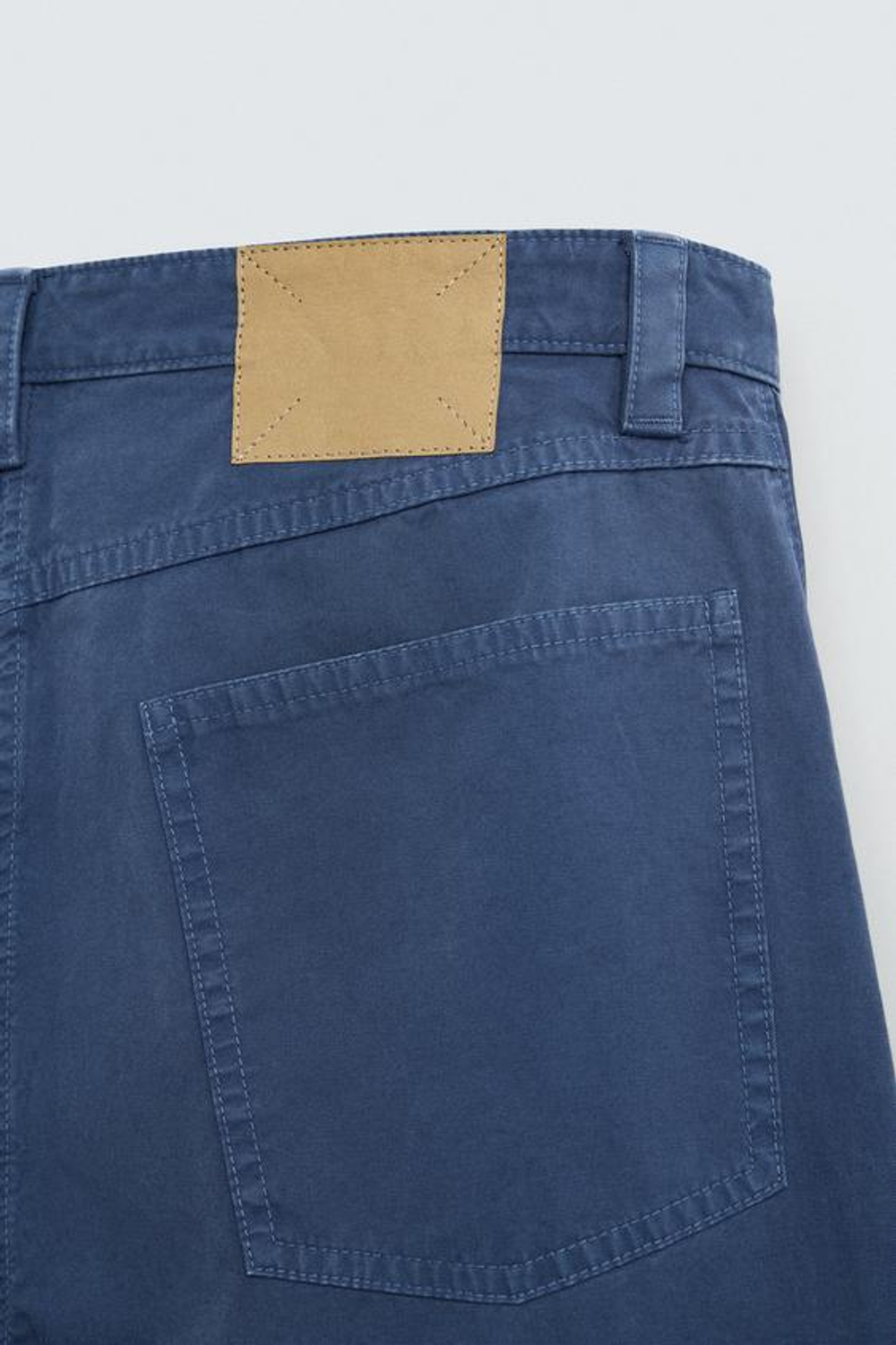 ZARA БРЮКИ STRAIGHT FIT, СИНИЙ