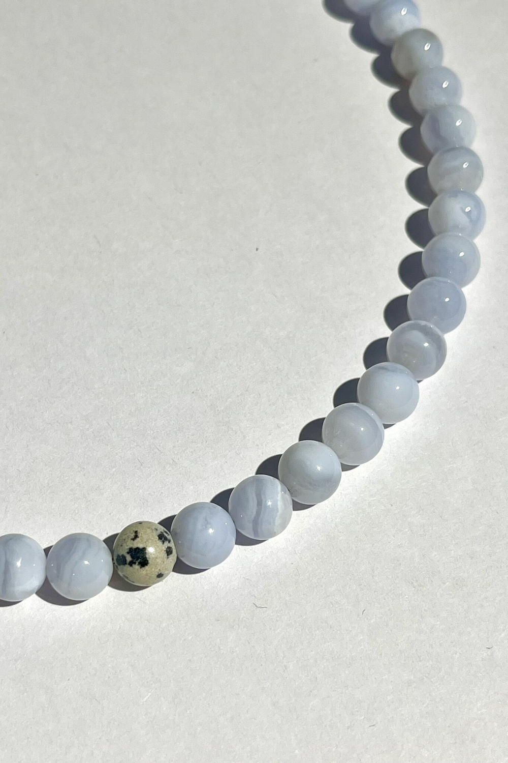 Ожерелье BLISS из голубого агата