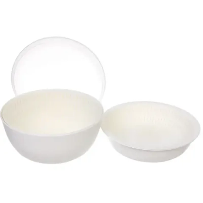 Дуршлаг пластиковый «Фаттория» 24*12см двойной с чашей и крышкой 4предмета