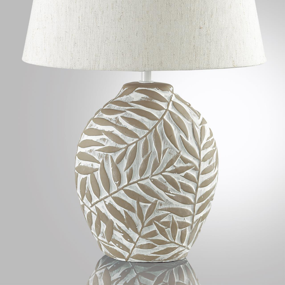 8134/1T MODERNI LN26 485 бежевый, керамика/текстиль Настольная лампа E27 1*60W 220V RAMORA