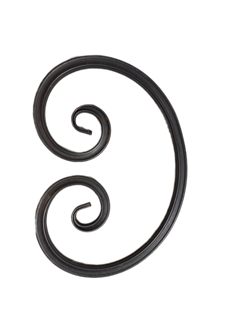 Кованый элемент "Бублик 2L", 325х230 мм