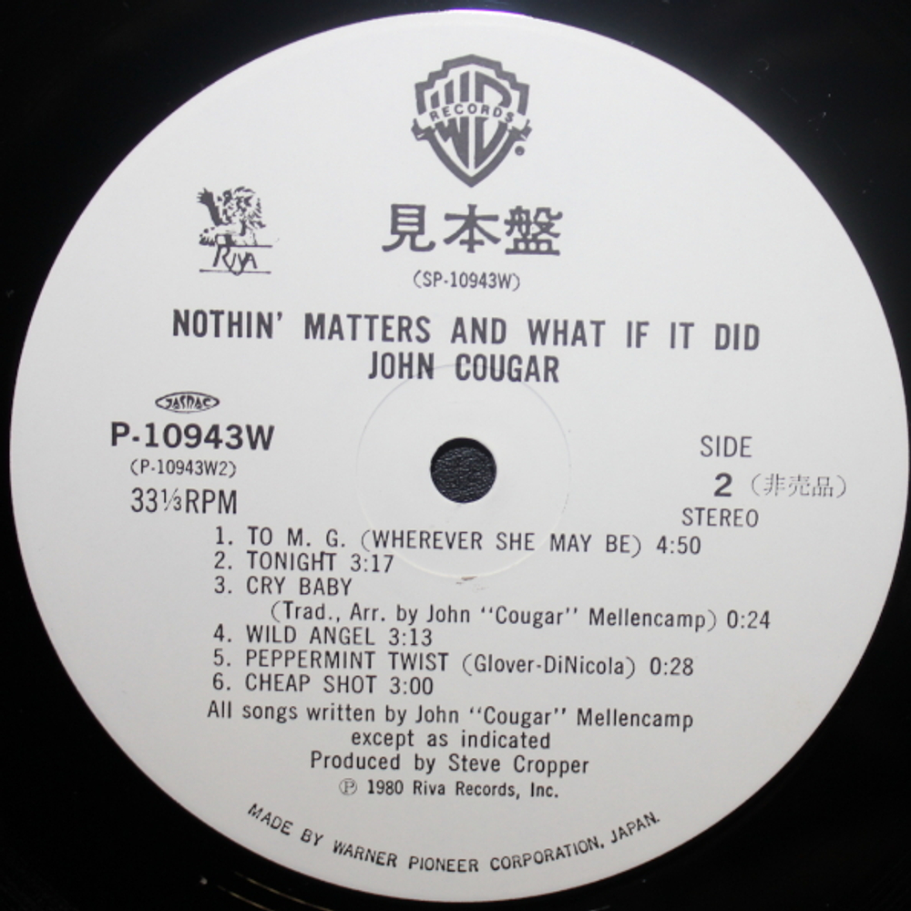 John Cougar Mellencamp / Nothin' Matters And What If It Did (LP)