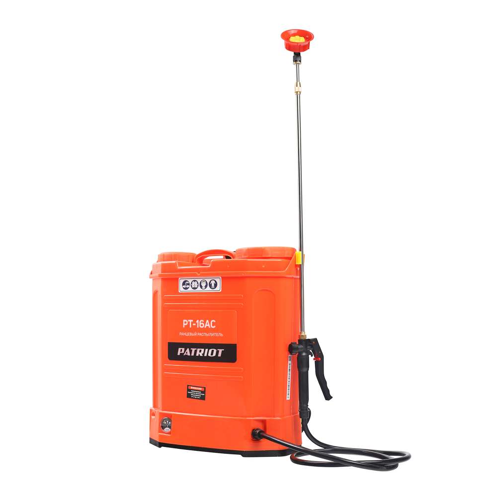 Опрыскиватель аккумуляторный Patriot PT-16AC, 16л, 8 А/час, быстросъемный аккумулятор