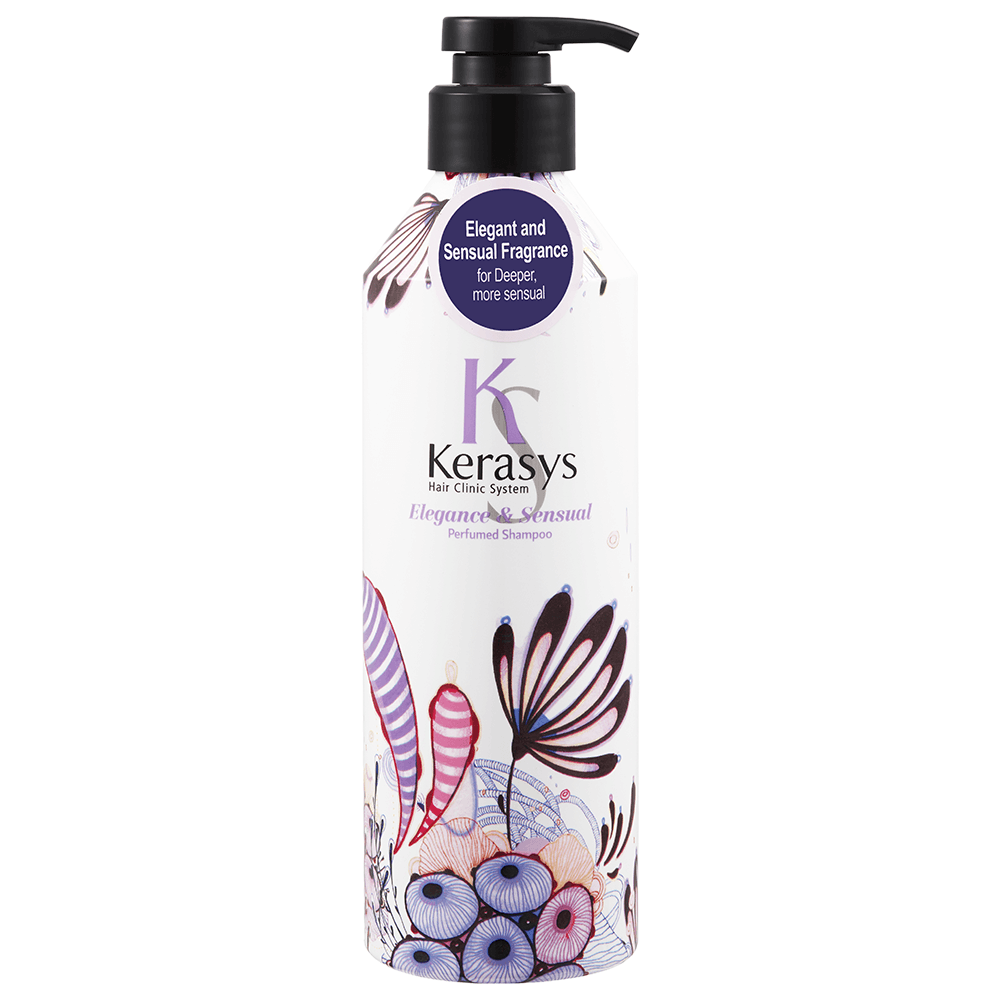 Парфюмированный шампунь для тонких волос Kerasys Perfumed Line Elegance &amp; Sensual Shampoo, 600мл