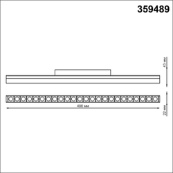 359489 SHINO NT24 134 белый Трековый низковольт. св-к диммир. со сменой цв.температуры, пульт ДУ/Tuya Smart Life IP20 LED 24W 48V 3000-6500K FLUM