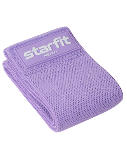 Мини-эспандер ES-204, высокая нагрузка, текстиль, фиолетовый пастель