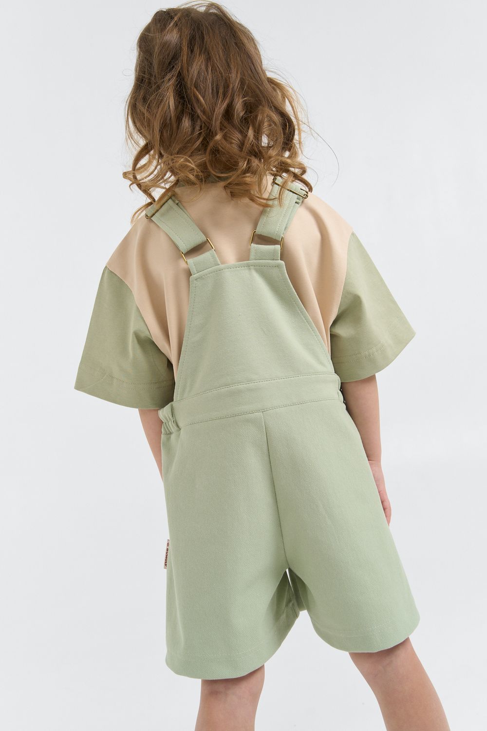 Полукомбинезон из джинскота "Шалфей"