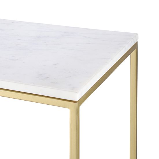 Набор из 2-х столиков mayen gold, белые/золотистые