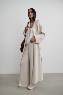 Кардиган-пальто SAHAR, жемчужный