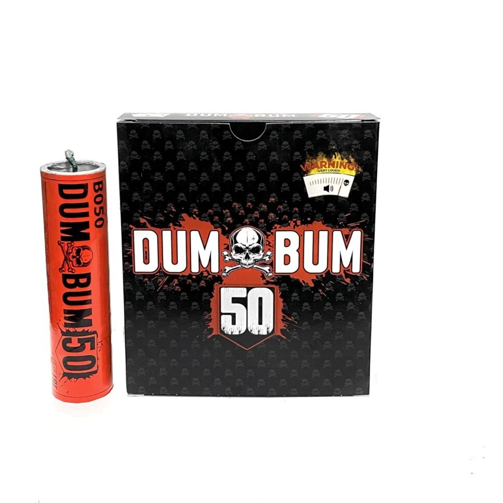 Петарды фитильные "DUM BUM 50" В050 150мм 30-36мм к-т4  (1/32)