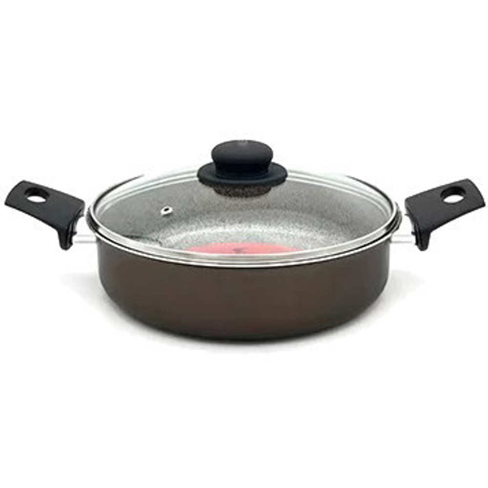 Жаровня 26см «Merletto» со стеклянной крышкой JMr-726-11