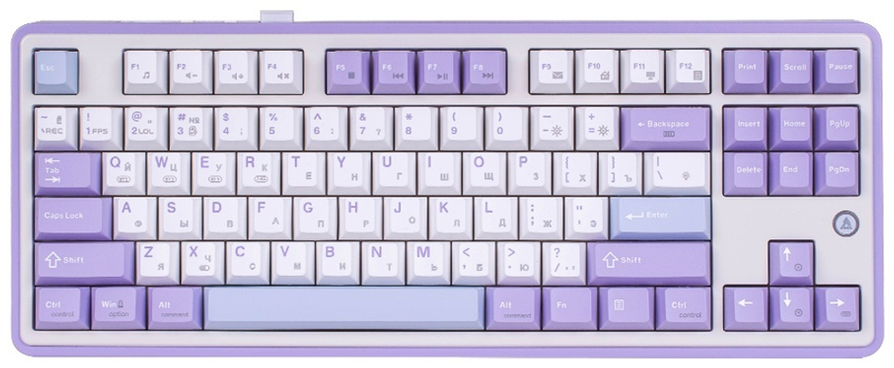 Клавиатура Ajazz AK870/Gift/PWB белый