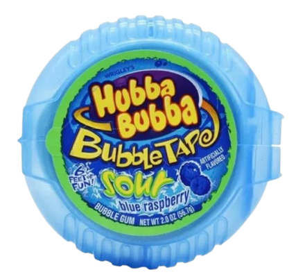 Жвачка Hubba Bubba Sour Blue Raspberry