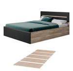 Кровать Наоми КР-11 дуб каньон/графит 1600 + настил