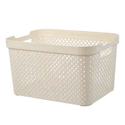 Корзина для хранения Plast Team STOCKHOLM, 15 л молочный туман